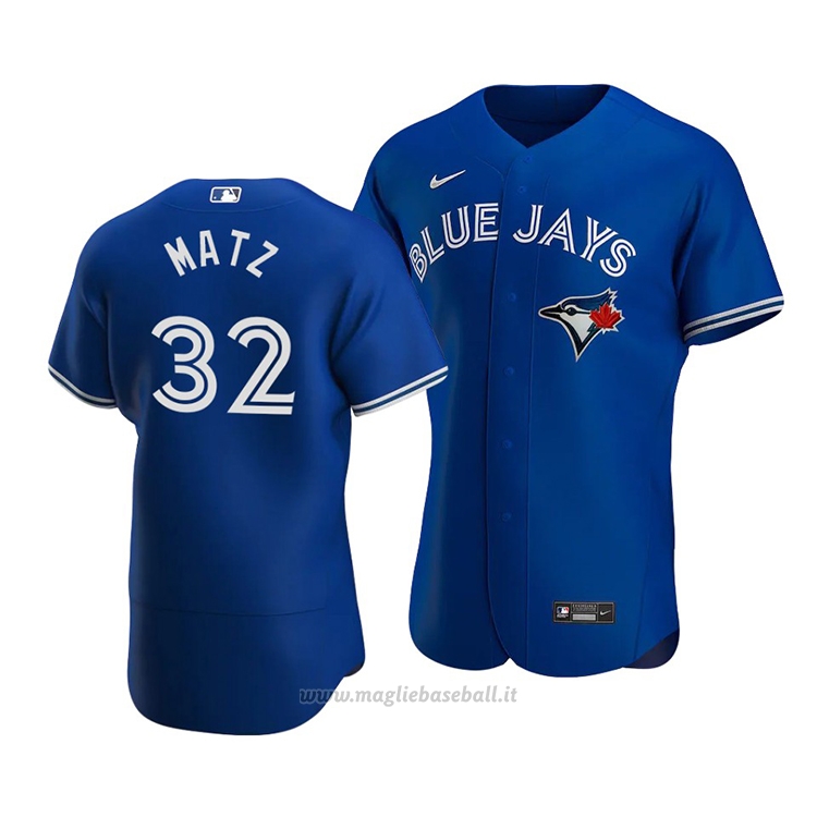 Maglia Baseball Uomo Toronto Blue Jays Jays Steven Matz 32 Autentico Alternato Blu